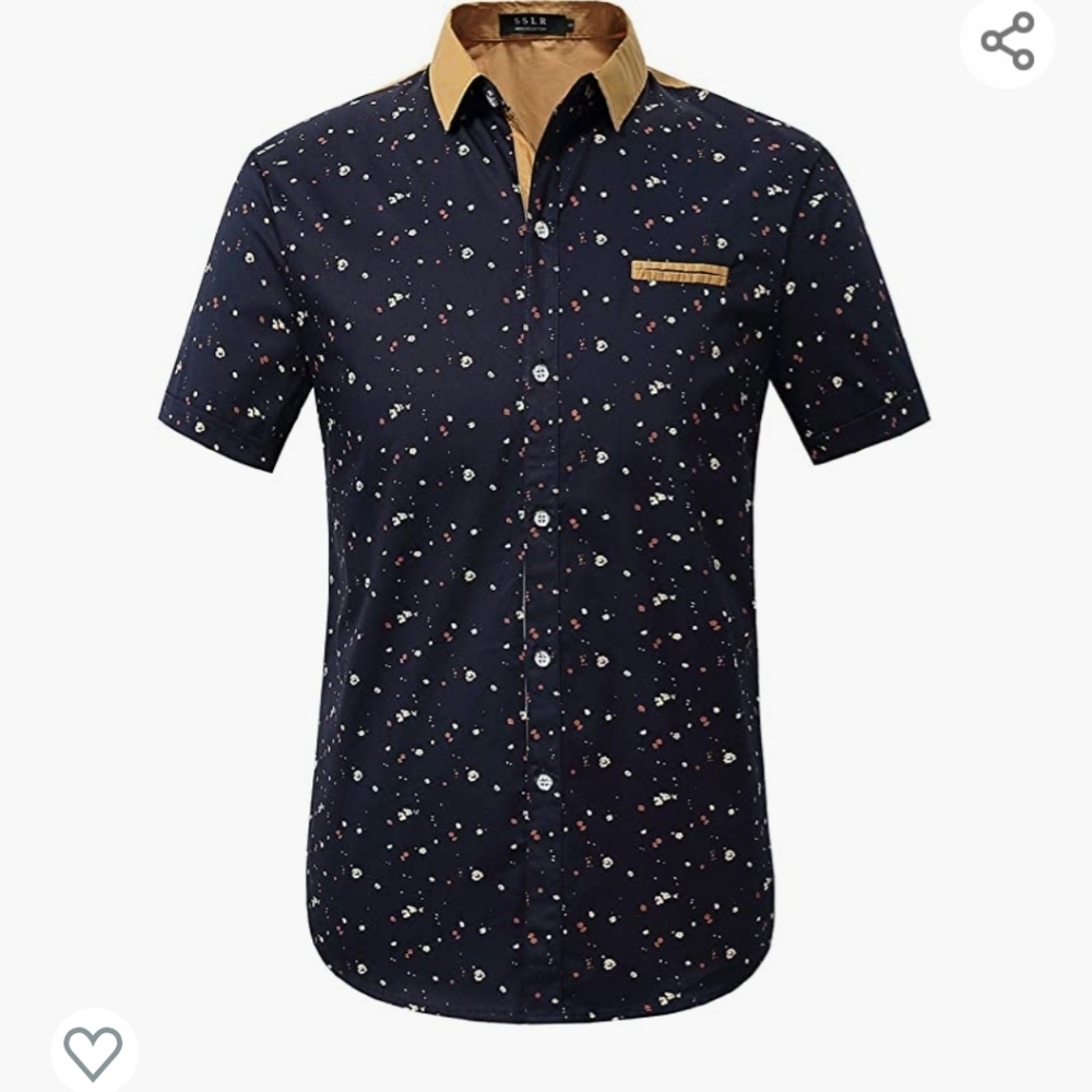 SSLR Men's Casual Shirt Size Medium